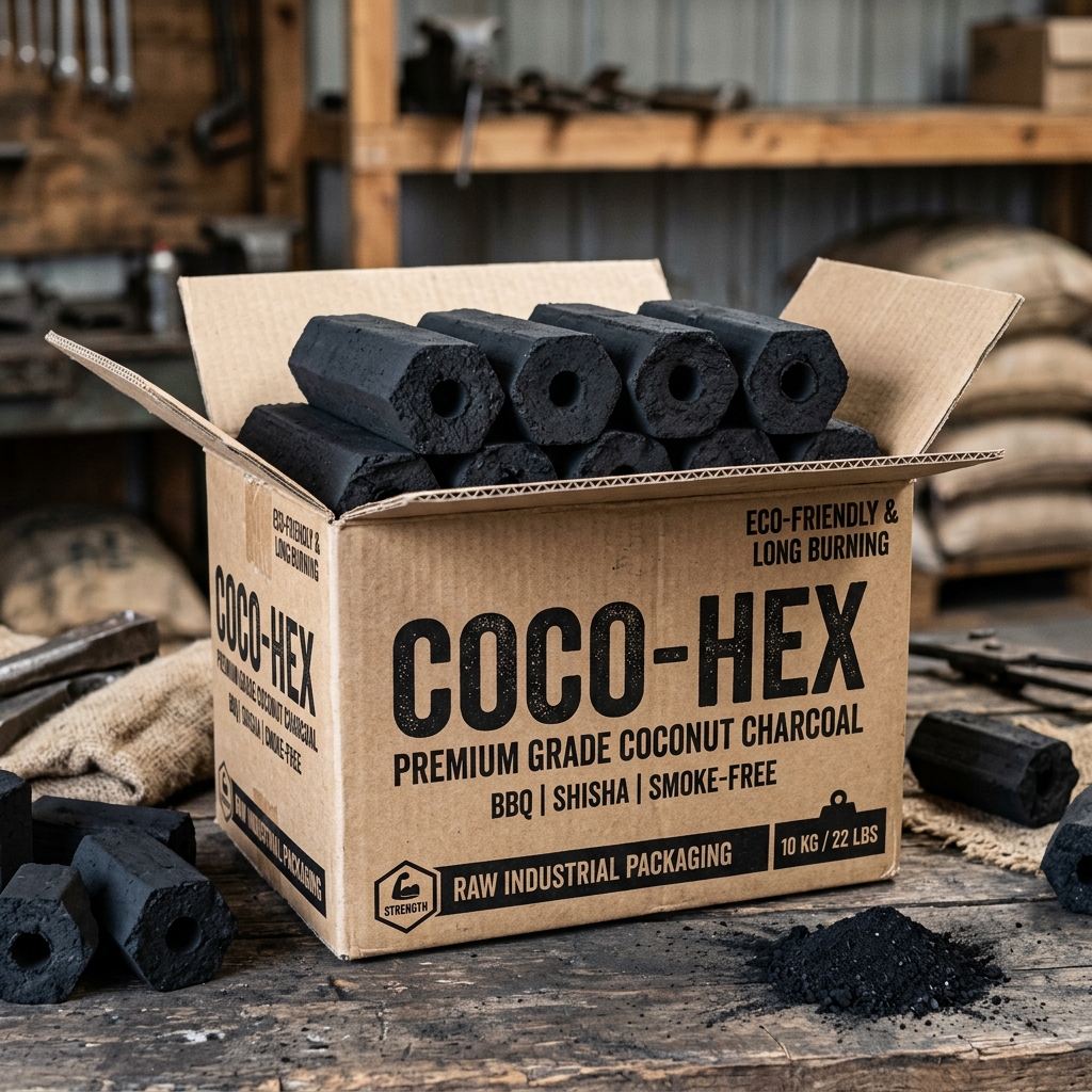 Hexagonal BBQ Briquettes